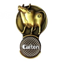  Manufacturers specializing in custom golf zodiac cow hat clip custom metal hat clip custom hat logo production and production