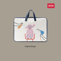 Suitable for Microsoft surface notebook Lenovo Xiaoxin air13 3 portable Huawei 14 crossbody liner 16 inch Apple pro single shoulder multi-function Dell 15 6 computer protection bag female