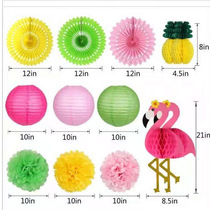 Flamingo honeycomb ball summer LUAU beach party decoration three-dimensional Flamingo honeycomb ball pendant
