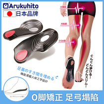 Japanese O-leg correction insole calf valgus artifact X-leg XO-leg orthosis bobbin correction leg
