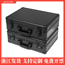 Custom portable large aluminum alloy toolbox File instrument and equipment protective box Sample display packaging storage box