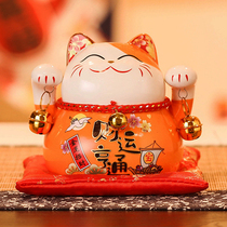 Wealth cat piggy bank small ornaments ceramic creative gifts home decoration living room shop opened Japanese fortune cat