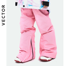 VECTOR childrens ski pants girls boys wind-proof warm thick waterproof veneer medium-big Children snow pants equipment