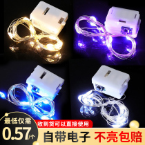 LED LightsCake decoration lampString battery color lightsAccessoriesBirthday Flowers Copper Line LightlightWarm white flash