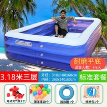 Chengdu Youpin children inflatable swimming pool home adult oversized family large padded outdoor bathtub kids