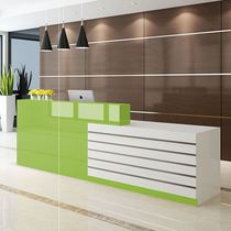 Beauty Salon Cashier Desk Front Desk Brief Modern Company Front Desk Reception Desk Baking Varnish Bar Counter Corner front