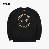 MLB official mens and womens pullover clothes frowning bear sports loose round neck 21 Autumn New MTE02