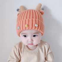 Baby hat autumn and winter cute super cute boy baby girl baby knit hat thick wool cap warm winter