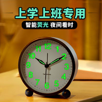 Luminous small alarm clock students use silent clock table ornaments clock children desktop electronic boy bedroom home