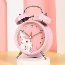 2021 new animal small alarm clock bedside dormitory dedicated Mute cartoon children students with girls luminous smart