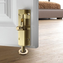 Punch-free stainless steel anti-theft door bolt door bolt room door wooden door surface installation lengthened and thickened door special bolt