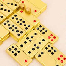 Jewelry Mahjong fans home custom creative brass mahjong brand high-grade bronze solid outdoor gift casual hand play
