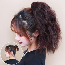 Grab clip Wig Horsetail Woman Short Curly Hair Net Red High Horsetail Strap Style Corn Hot Short Horsetail Natural Fluffy