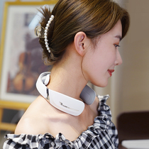 Cervical spine massager Four-head pulse intelligent neck massager Neck meridian smooth hot compress multi-function neck protector