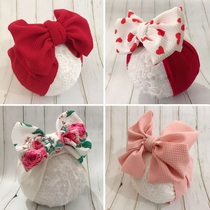 Baby protective halogen door hair with Han version Spring Summer Grand Butterfly knot Female baby Princess haircut Neonatal Unler Hair Band