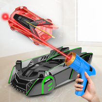 Infrared chasing Wall Climbing Car Children remote control car suction Wall car four-wheel drive rechargeable racing little boy toy car