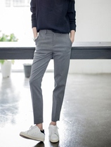 Grey Western Dress Pants Woman Spring Autumn 2022 New Straight Drum Loose Slim Fit 90% Small Leggings High-end Professional Casual Pants