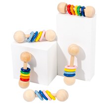 Baby Toys 0 1 year old Puzzle Early Teach Newborns Hands Rocking Bells 3 Babies 3 2 Months 4 Gripping Training 6 Small to