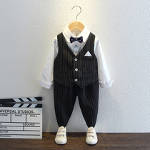 Boys suit children Spring and Autumn Spring British dress male baby flower girl suit suit suit suit suit