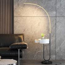 LED floor lamp Nordic living room simple modern sofa coffee table bedroom bedside design sense vertical set table lamp