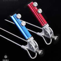 Large object fishing rod bracket ground insert universal fort bracket stainless steel fishing bracket ground insert pole fishing supplies