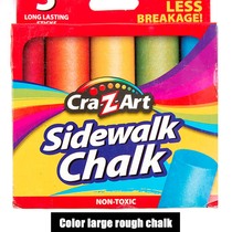 Mixed Colour White Chalk Sticks Pack Kids Playground School