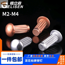 gb827 aluminum sign rivets knurled aluminum rivets nameplate trademark solid rivets m2 m2 5 m3 m4