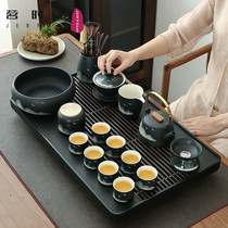 Light luxury kung fu tea set home living room tea table tea set set one Japanese teapot tea cup tea set