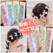 Girls mesh butterfly hairpin children's hair card 2021 new net red little girl clip headdress female summer