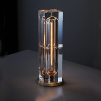 Italian light luxury crystal ornaments table lamp Nordic simple Net Red Bar Club designer creative all copper table lamp