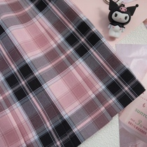 Kasukabe (peach brake)spot original jk uniform orthodox grid skirt womens short pleated pink hot girl Japanese