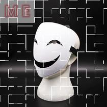 Mask full face anime Japanese smiley face mask Clown mask headgear Smile mask Horror scary head cover face