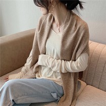 Knot knitted scarf autumn Women summer air-conditioned room shoulder shawl shawl shirt autumn and winter skirt