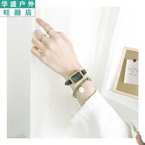 French niche brand watch female ins wind student simple temperament Light luxury retro square design thin belt small