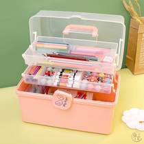 Art student storage rack wooden pen container storage box large capacity display rack paintbrush marker multi-compartment storage rack