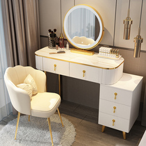 Dressing table bedroom modern simple Nordic light luxury Net red ins Wind makeup table storage cabinet one small apartment