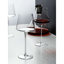 Burgundy red wine glass square luxurious high-end oversized cuddly cup European-style wine glass home suit water crystal cup