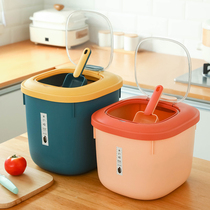 Household rice bucket moisture insect-resistant sealing chu mi tong mi gang flour grains tank kitchen shou na tong covered chu mi xiang