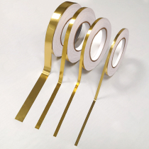 Gold sticker decorative strip self-adhesive furniture cabinet door cabinet wardrobe frame decoration wall metal seam edge patch