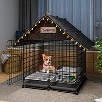 Dog cage Small and medium-sized dog Indoor household with toilet Separate kennel Bomei Pet Corgi Teddy Dog fence