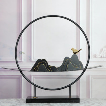 Chinese model room European decorations metal living room bird ornaments soft handicrafts