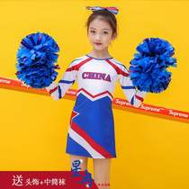 New childrens long sleeve cheerleading conjoined competition performance adult female basketball football cheerleading cheerleading costume