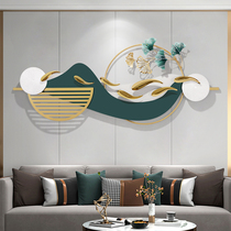 Modern light luxury iron living room sofa background wall decoration creative bedroom metal fish decoration wall hanging pendant