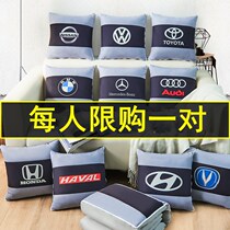 Car pillow quilt dual-purpose car car car car rear thick air conditioning is sleeping waist cushion pillow