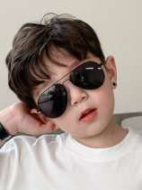 Japan Direct Mail Children Sunglasses Pilot Boy Sunglasses Handsome Gas Polarized Anti Violet Women Glasses Fashion Cool