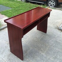 Double conference table Training conference room table and chair Paint solid wood leather long strip table Rostrum table and chair combination