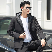 Anti-season Parker clothing mens fur raccoon otter rabbit hair liner short Haining fur one-piece coat winter new