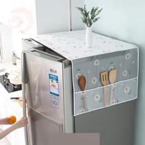 Refrigerator cover cloth dust cover single open double door tumble microwave oven anti-ash storage bag type oil-proof laundry Hood