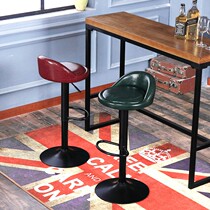 Simple bar chair home lift rotating stool European and American wrought iron bar chair front bench light luxury
