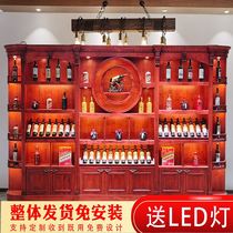 Tobacco and wine cabinet supermarket convenience store tobacco and wine shelf red wine counter red wine display cabinet tobacco display stand